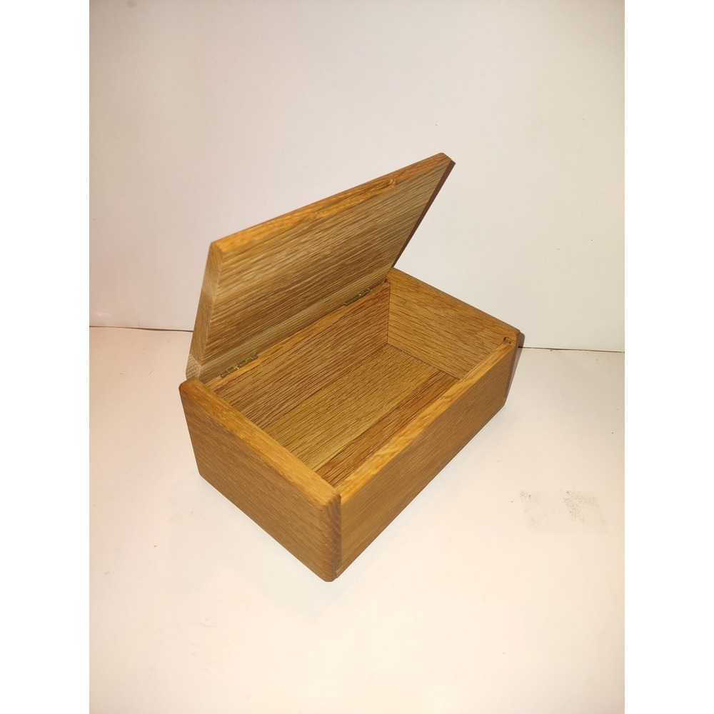 Paddle Tramps Hinged Wooden Box Medium Size Wood Storage Keepsake Decor Jewelry